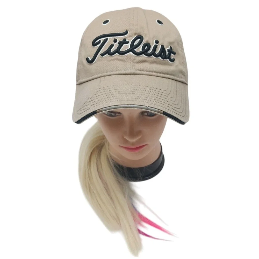 Titleist Golf Hat‎ Light Brown Beige Adjustable unstructured cotton